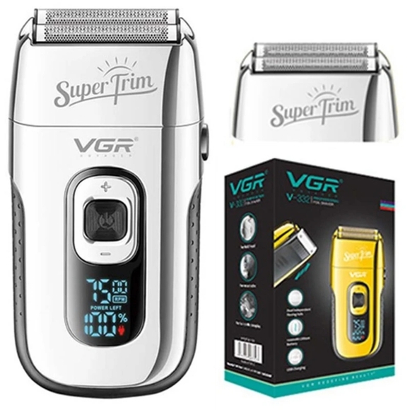 VGR 3-Speed Rechargeable Beard Electric Shaver For Men Hair Razor Bald Head Fade - Picture 1 of 6